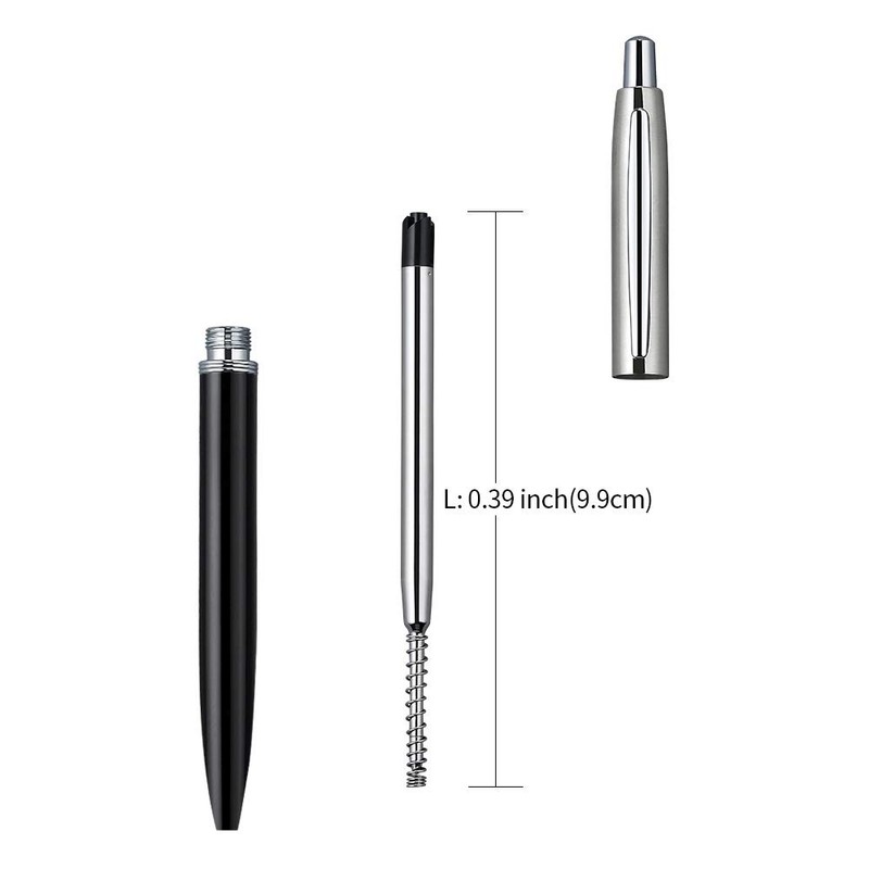 ChaoQ Ballpoint Pen, 3 Pcs Retractable Metal Ballpoint Pens, for