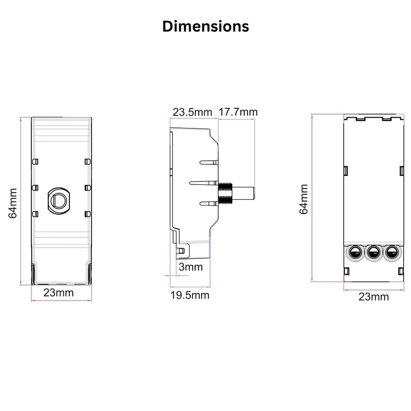 Evoges EVOD400 400VA 2 Way Push On Push Off Replacement