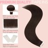 FUOTONBUTY Tape in Hair Extensions Real Human Hair Double Stitched