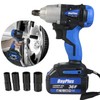 Battery Impact Wrench 1/2 Inch Compact Cordless Impact Wrench 18V