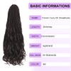 24 Inch Loose Wave Dreadlock Extensions 10 Strands Double Ended