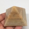 WatanGems 131.2g,2.1"x1.7" Natural Yellow Aventurine Pyramid Gemstone Crystal from India,MF3526