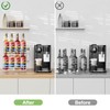 OVICAR Coffee Syrup Organizer Rack - 8 Syrup Bottle Holder