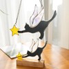 Angels Black Cat Suncatcher Lamp - Cat Memorial Gifts for