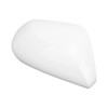 White Side Mirror Cover Unpainted Rearview Outer Door Wing Mirror
