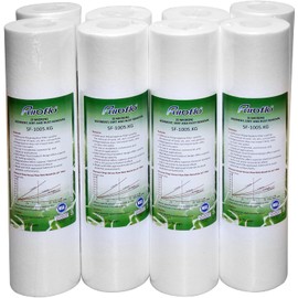 Puroflo 2.5" x 10" 5 Micron Sediment Water Filter Cartridge Pack of 8