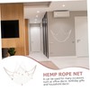 FUNOMOCYA 1piece Rope Fishing Net Wall Hanging Decor Nautical Style