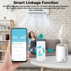 Ailao 4pcs WiFi Thermometer Wifi Hygrometer WiFi Temperature Tuya Smart