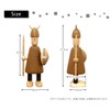 Viking Viking Viking Doll Figurine Scandinavian Style Wood Design (Natural