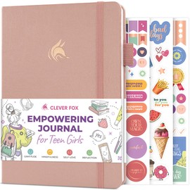 Clever Fox Empowering Journal for Teen Girls (Rose Gold)