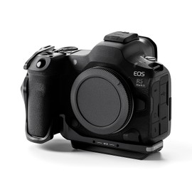 TILTA Half Camera Cage Compatible with Canon R5 Mark II, with 1/4"-20 and 3/8"-16 Thread with Positioning Points, Cold Shoe - Black TA-T68-HCC-B