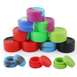 NQEUEPN 30 Stück 5ml Silikon Behälter Mini Rund, Mehrfarbig Kleine Vorratsgläser Vielseitig Einsetzbar Aufbewahrungsbehälter Kosmetik für Schmelzwachs Lebensmittel Ätherische-Öle Mini-Kunsthandwerk