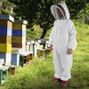 Professional Beekeeping Protective Full Body Jacket Smock Suit with Veil