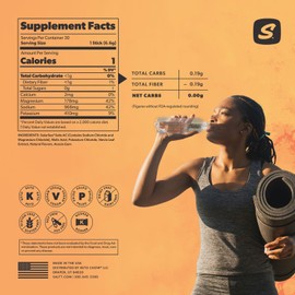 Keto Chow SALTT Electrolytes Powder Flavored Drink Mix - Groovy Grapefruit - 90 Hydration Packets - Magnesium, Potassium, Sodium, Trace Minerals - Zero Sugar & Gluten Free - 3 Packs of 30