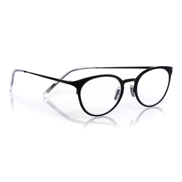 eyebobs Jim Dandy Unisex Premium Readers, Black in a Matte Finish, 1.25 Magnification