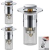 Sink Drain Strainer, Universal Bathroom Sink Plug, Pop-Up Small Bathroom
