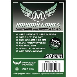 Mayday Games 7077 Clear Premium Card Sleeves 63.5x88 mm (10x50 Pack, 500 Sleeves)