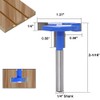 Bestgle 1/4" Shank T-Slot Router Bit Carbide Wood Milling Cutter
