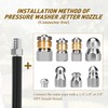 10pcs Sewer Jetter Nozzle Kit Stainless Steel Jetter Heads Kit