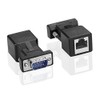 SIENOC 1 Pair DB9 RS232 9Pin to RJ45 Female Connector