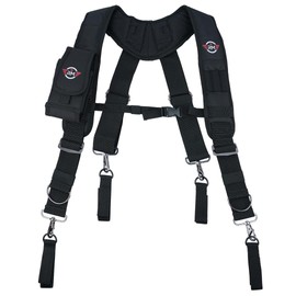RM Tool Belt Suspenders Construction Bag Suspenders Heavy Duty Padded Work Belt Suspenders for Carpenter/Electrician/Roofing/Farmer Work Suspension Rig