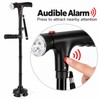 Folding Walking Cane with LED Light & Alarm – Adjustable
