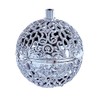 Silver Chirping Bird Ornament Battery-Operated with Sensor