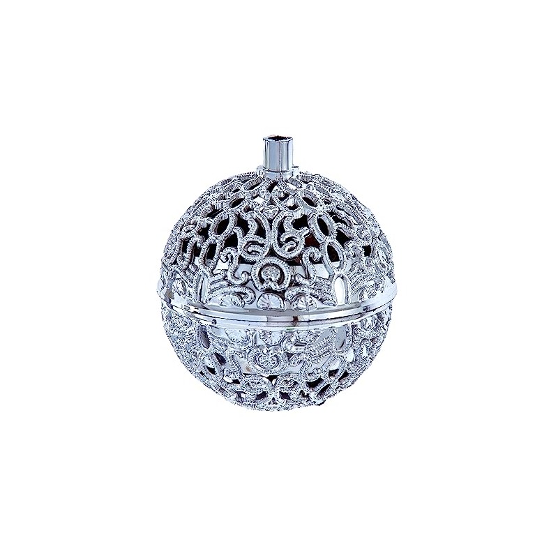 Silver Chirping Bird Ornament Battery-Operated with Sensor