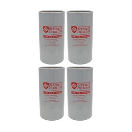 PerformanceInk Filtration, High Performance Fuel Filters W/Cellulose Media For Particulate Removal (1 1/2" 30 Micron High Flow Tall 2104-546, 4 Pack)