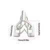 eMagTech 30pcs Metal Car Console Dashboard Dashboard Holder Clip 15x16.6mm