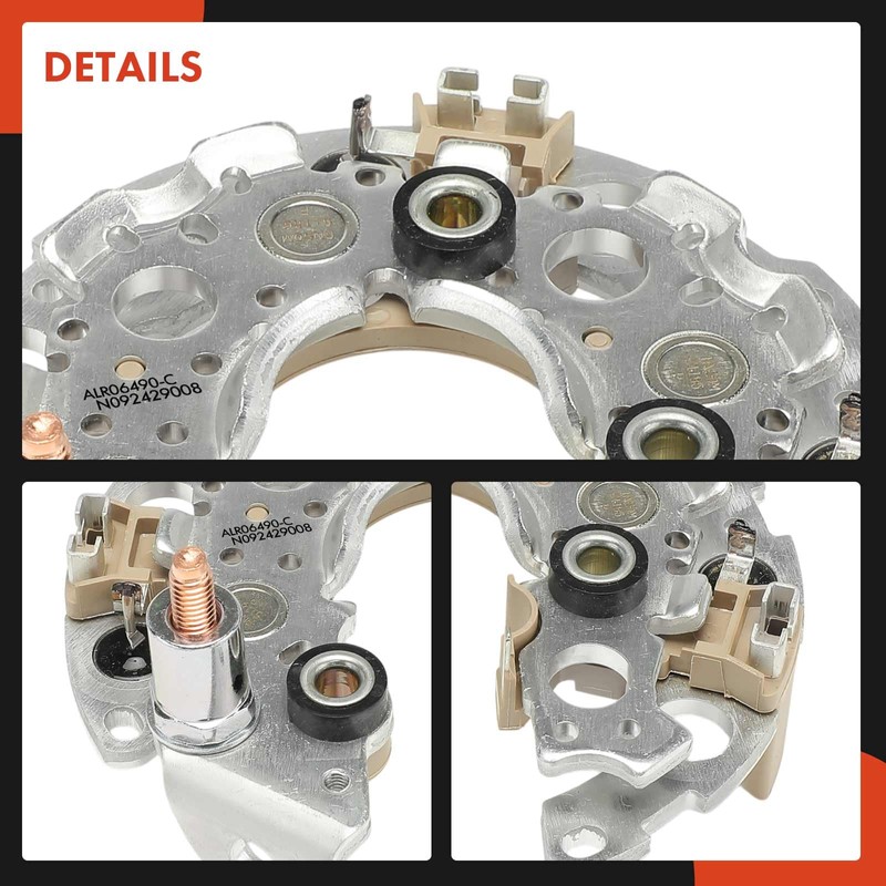 A-Premium Alternator Rectifier Compatible with Honda CR-V 2007-2011, Civic 2006-2011,