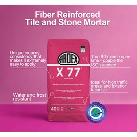 Ardex X77 White Microtec Fiber Reinforced Tile and Stone Mortar 40 lb Bag