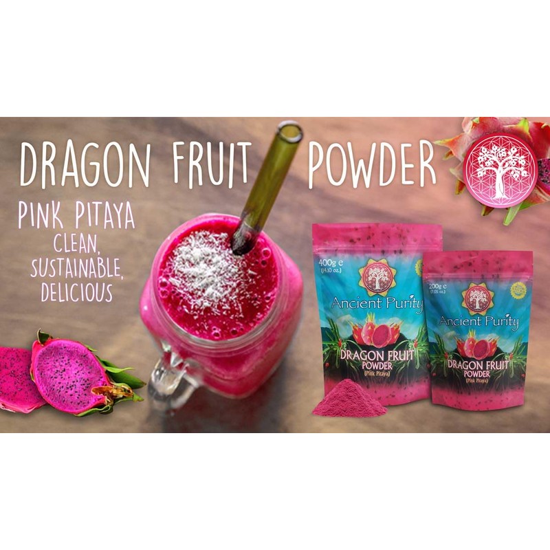 DRAGON FRUIT POWDER (Red) PINK PITAYA - 400G