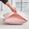 WARMDERN Pink Pillow Covers King Pillow Cases Soft Microfiber Pillow