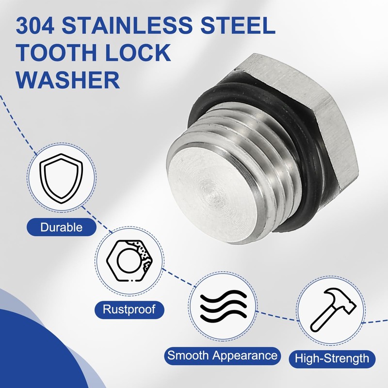 sourcing map NPT Pipe Plug Fitting, 304 Stainless Steel NPT3/4