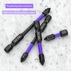 6Pcs D1 Anti-Slip and Shock-Proof Bits with Phillips Screwdriver Bits