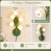 WERFOP Lily of The Valley Wall Sconce USB Plug-in Flower