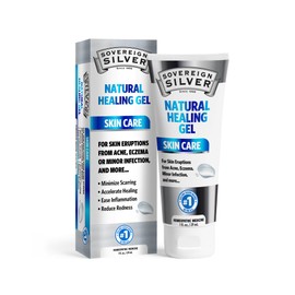 Sovereign Silver Natural Healing Gel - Skin Care for Healing, Redness Reduction, Minimizing Acne Scars & Easing Inflammation - 1oz