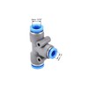 sourcing map Push to Connect Fittings T Type Tee Tube