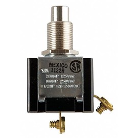 Miniature Push Button Switch, 20A @ 125V