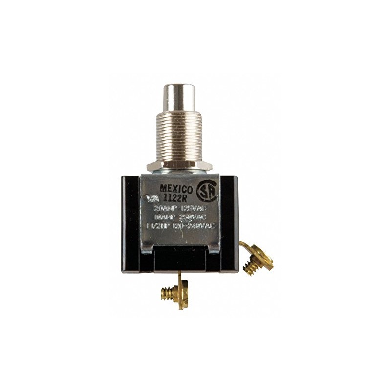 Miniature Push Button Switch, 20A @ 125V
