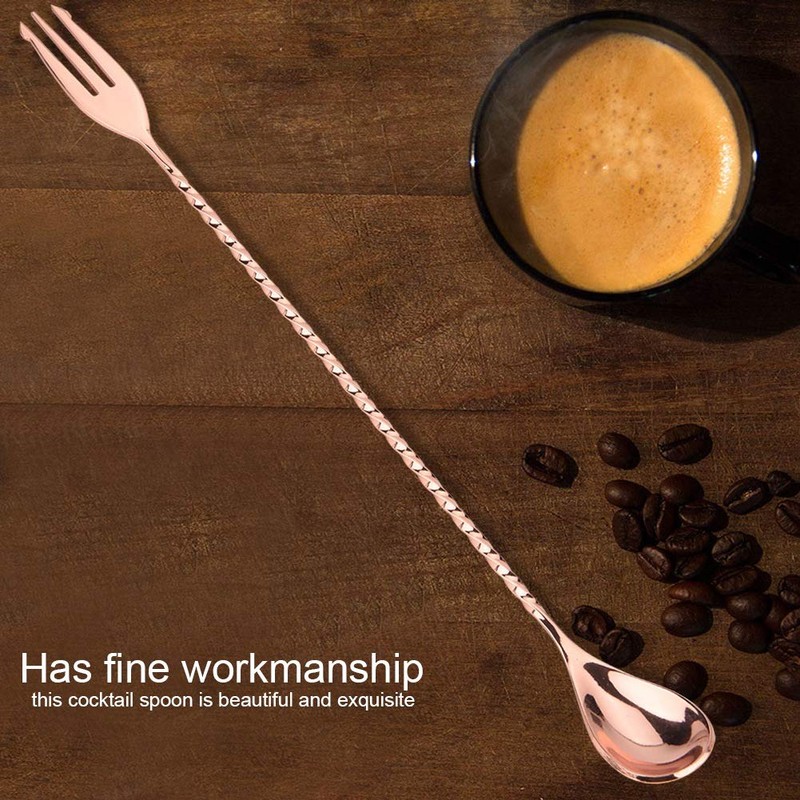 Bar Spoon, Professional Stainless Steel Cocktail Spoon for Bar Restaurant