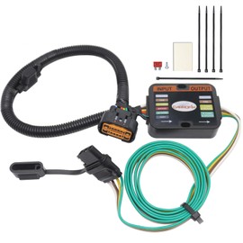 CARROFIX Custom Fit Vehicle Wiring Harness with 4-Way Flat Trailer Connector for Hyundai Palisade, Santa Fe, Santa Cruz, Tucson, Kia Carnival, Telluride