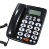 Desktop Wired Landline Telephone with Large Buttons Hands-free Calls Adjustable