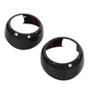 4pcs Carbon Fiber Style Door Midrange Speaker Cover Trims for