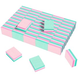 CGBE Limas Para Uñas: Bloque Pulidor De Uñas De Grano 100/180, Mini Bloque Pulidor De Uñas De Esponja De Doble Cara Para Uñas Acrílicas, Herramientas De Manicura, 50 Unidades (Rosa Verde)