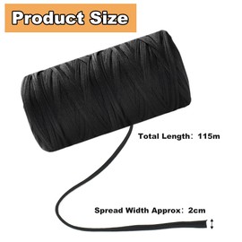 KNGNGK 400 g 115 Metres Long T-Shirt Yarn Textile Knitting Yarn Fabric Yarn for Crochet T-Shirt Yarn for Crochet Textile Fabric Knitting Yarn for Crochet Bags / Baskets / Rugs Wall Hanging Black