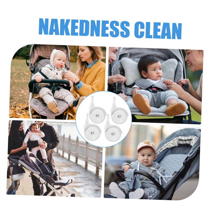 Warmhm Replacement Wheels for 4pcs Caster Wheels for Baby Walker