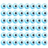 VALICLUD Pack of 100 Eyeball Beads Turkish Eye Light Blue