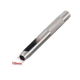 Weddecor 10mm Hollow Leather Hole Punch Heavy Duty Solid Steel Metal Sheet Leatherworking Synthetic Gasket Rubber Thin Foil Brass Tack Tools Cutters Puncher